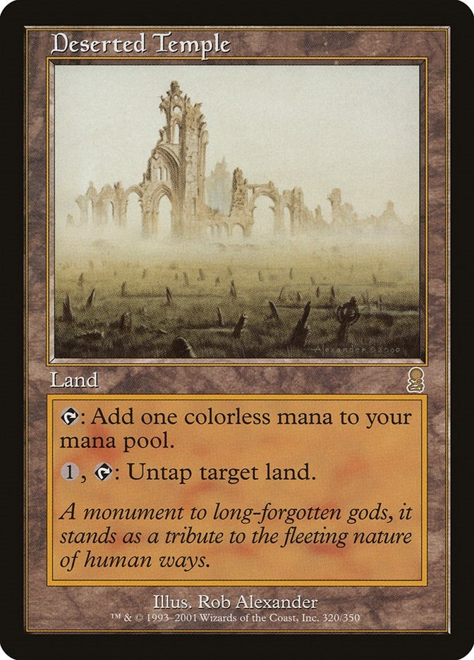 Image for Deserted Temple (320) [Odyssey] - Magic: The Gathering
