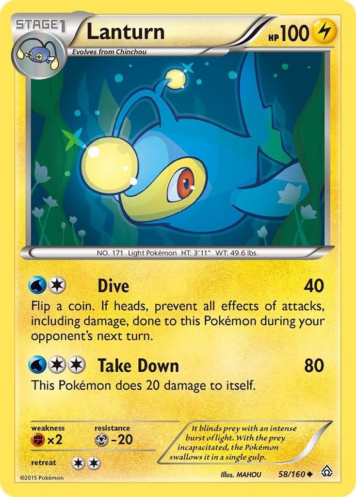 Image for Lanturn (58/160) [XY - Primal Clash] - Pokemon