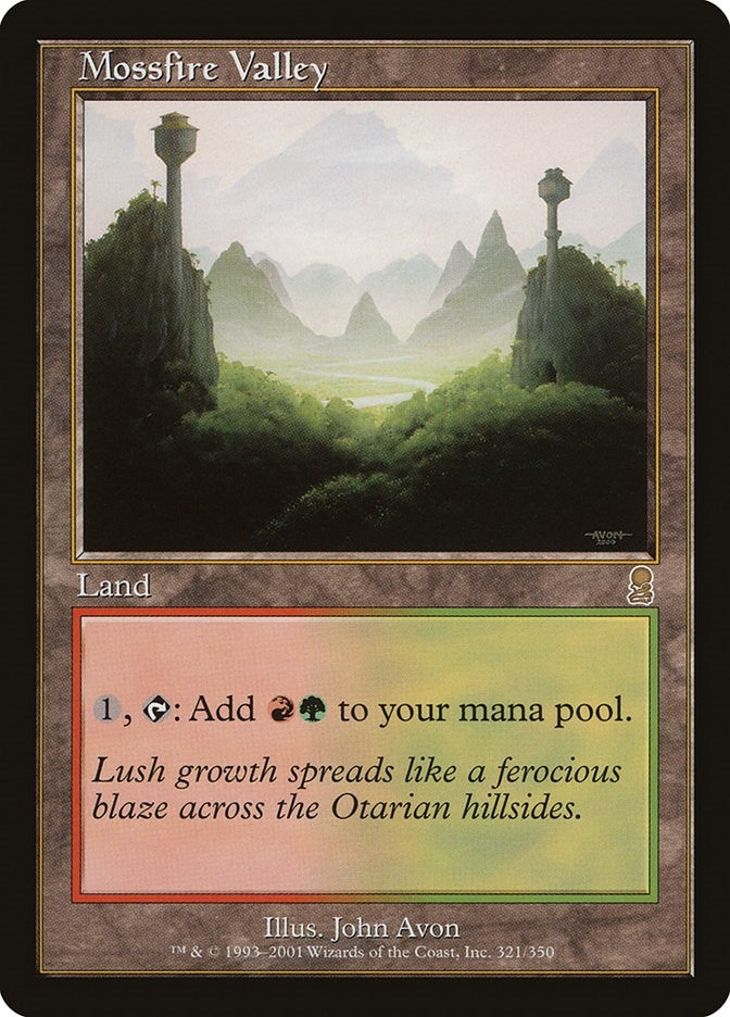 Image for Mossfire Valley (321) [Odyssey] - Magic: The Gathering