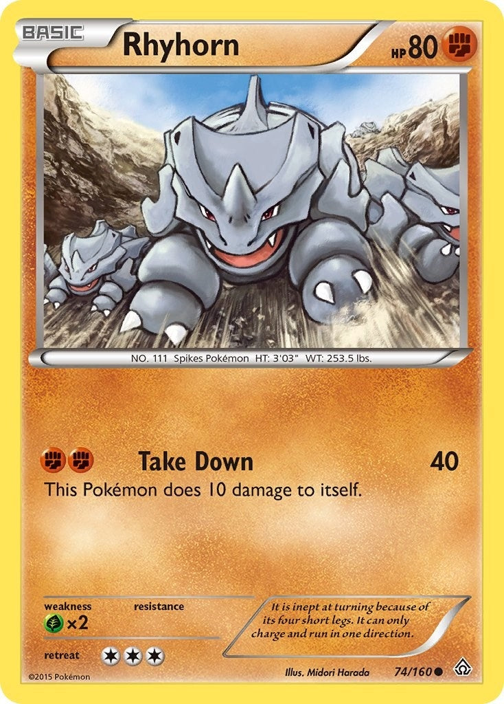 Image for Rhyhorn (74/160) [XY - Primal Clash] - Pokemon