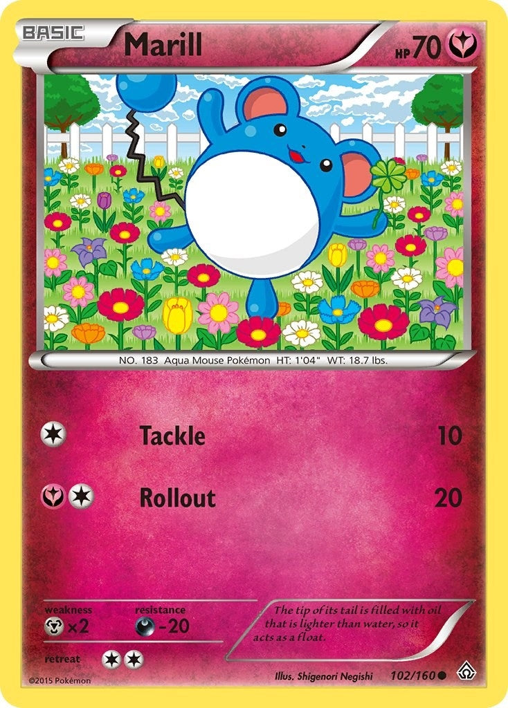 Image for Marill (102/160) [XY - Primal Clash] - Pokemon