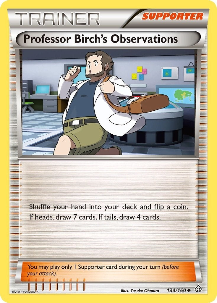 Image for Professor Birch's Observations (134/160) [XY - Primal Clash] - Pokemon