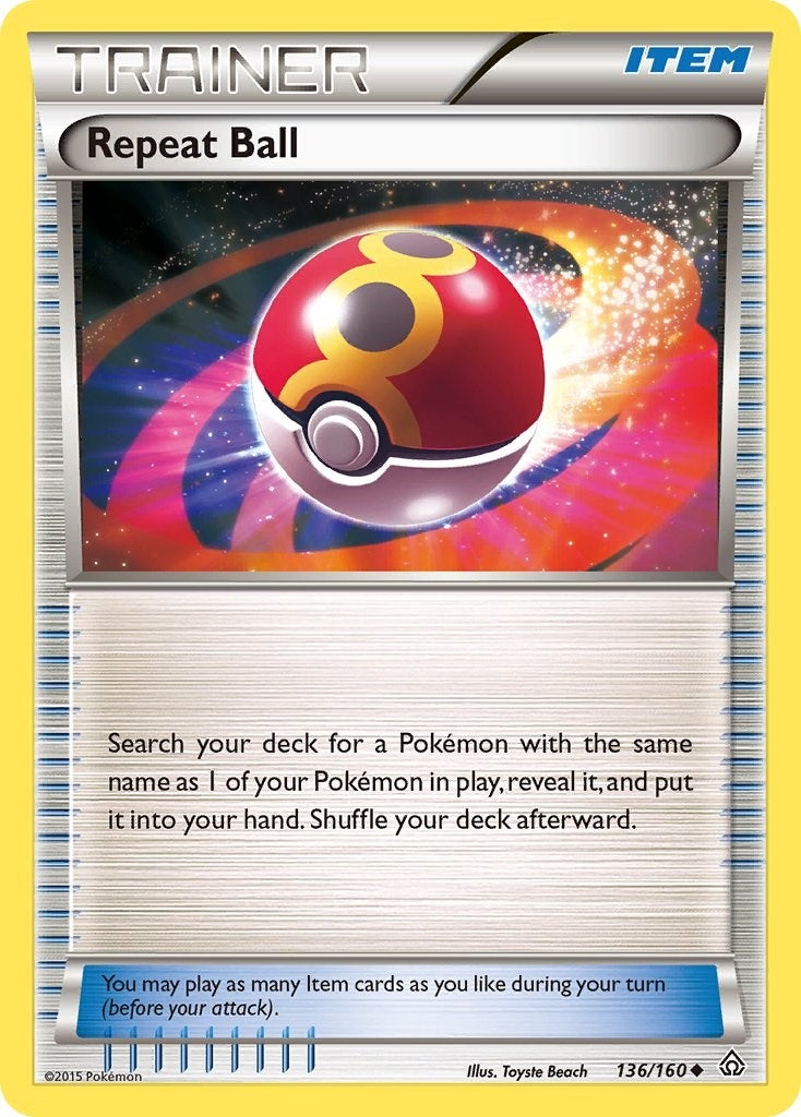 Image for Repeat Ball (136/160) [XY - Primal Clash] - Pokemon