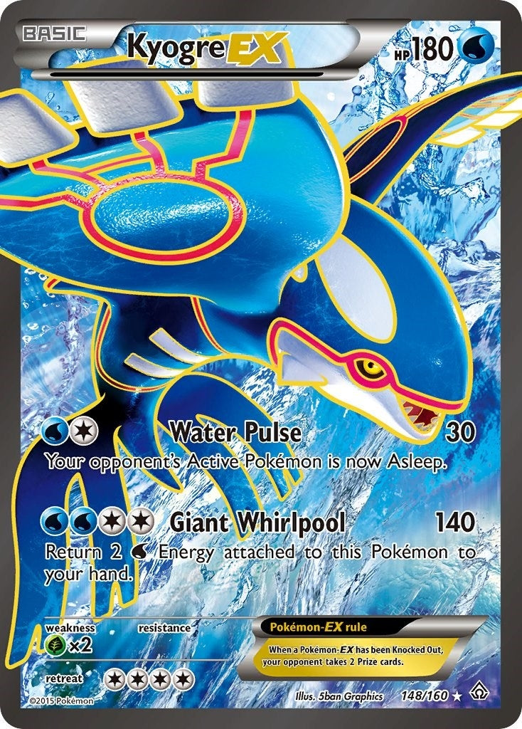 Image for Kyogre EX (148 Full Art) (148/160) [XY - Primal Clash] - Pokemon