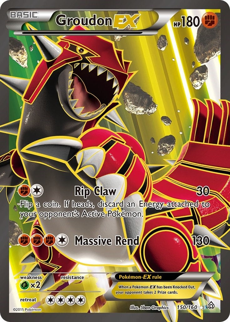 Image for Groudon EX (150 Full Art) (150/160) [XY - Primal Clash] - Pokemon