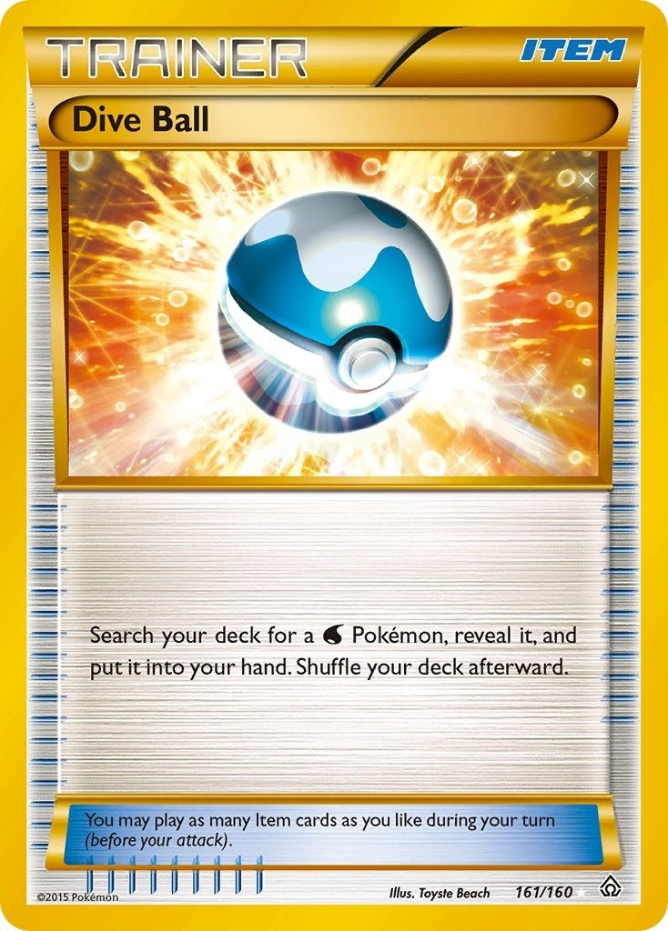 Image for Dive Ball (161 Secret Rare) (161/160) [XY - Primal Clash] - Pokemon