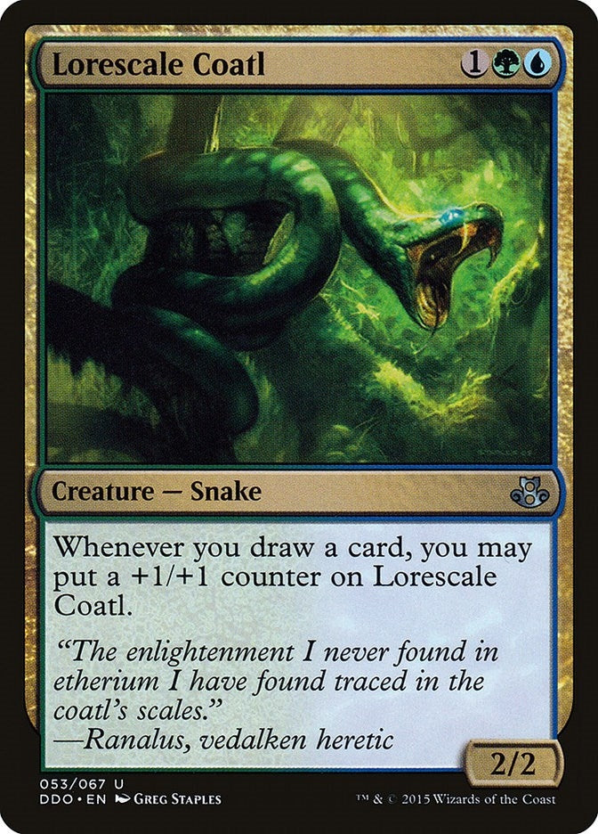 Image for Lorescale Coatl (53) [Elspeth vs. Kiora] - Magic: The Gathering