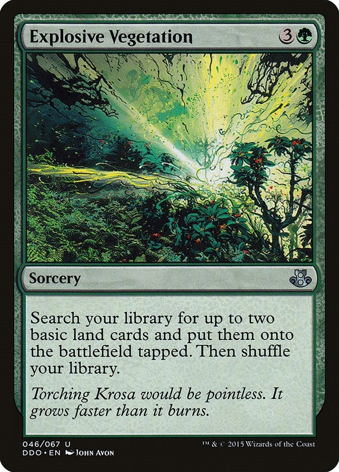 Image for Explosive Vegetation (46) [Elspeth vs. Kiora] - Magic: The Gathering