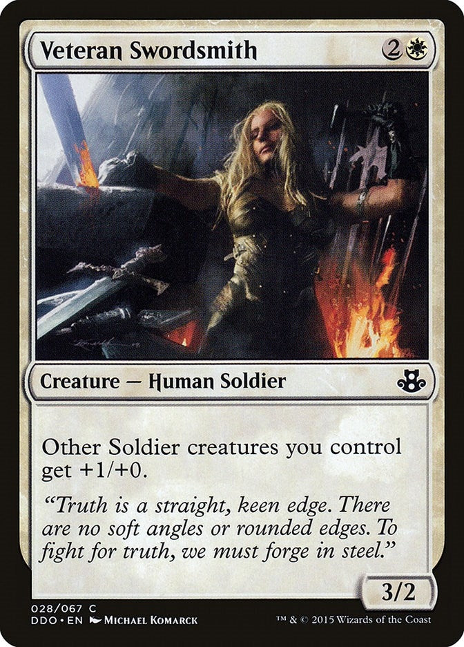 Image for Veteran Swordsmith (28) [Elspeth vs. Kiora] - Magic: The Gathering