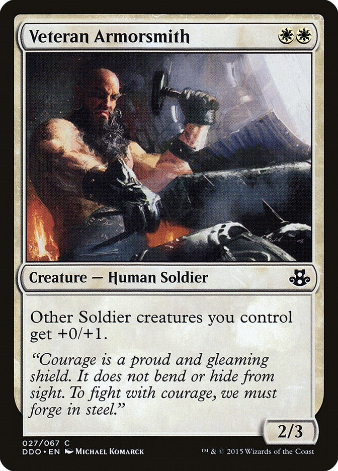Image for Veteran Armorsmith (27) [Elspeth vs. Kiora] - Magic: The Gathering