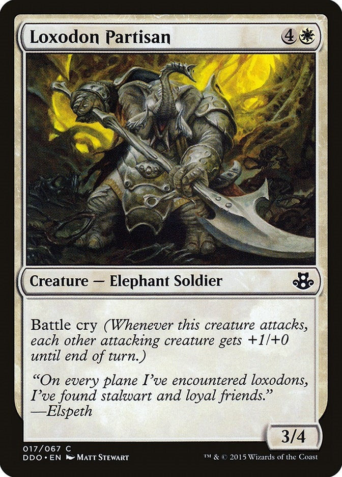 Image for Loxodon Partisan (17) [Elspeth vs. Kiora] - Magic: The Gathering