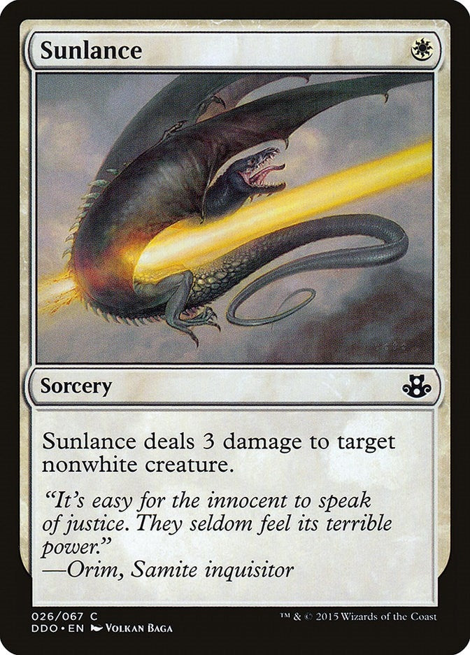 Image for Sunlance (26) [Elspeth vs. Kiora] - Magic: The Gathering