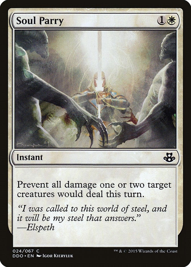 Image for Soul Parry (24) [Elspeth vs. Kiora] - Magic: The Gathering