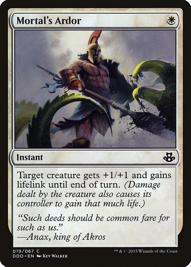 Image for Mortal's Ardor (19) [Elspeth vs. Kiora] - Magic: The Gathering