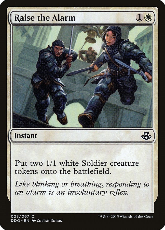 Image for Raise the Alarm (23) [Elspeth vs. Kiora] - Magic: The Gathering
