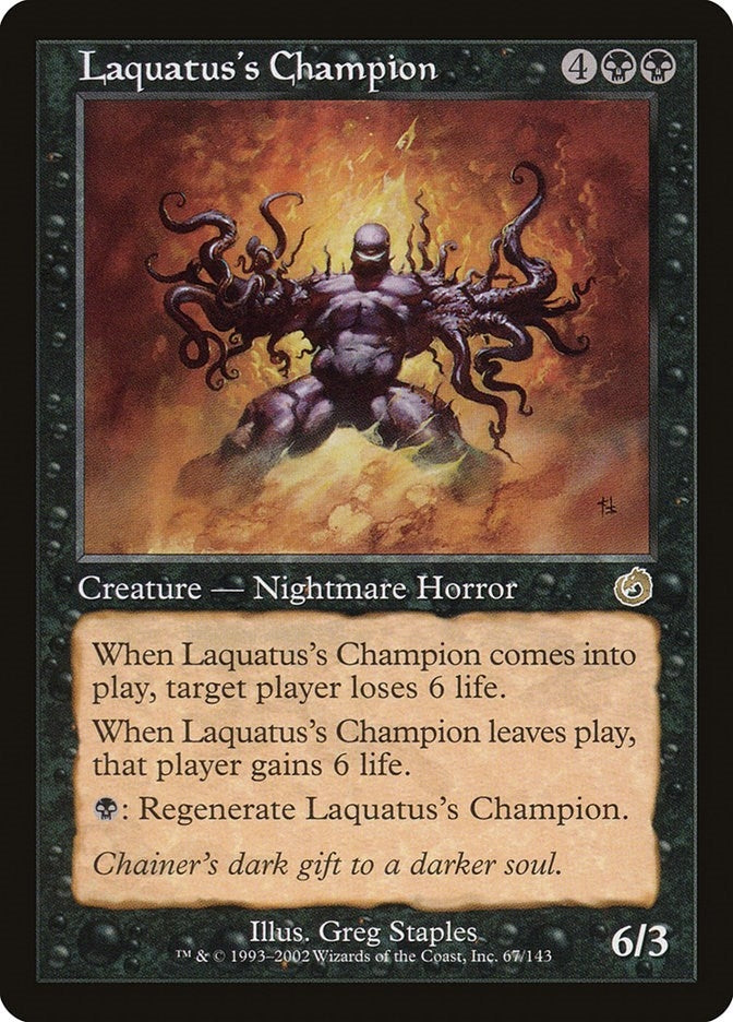 Image for Laquatus's Champion (67) [Torment] - Magic: The Gathering