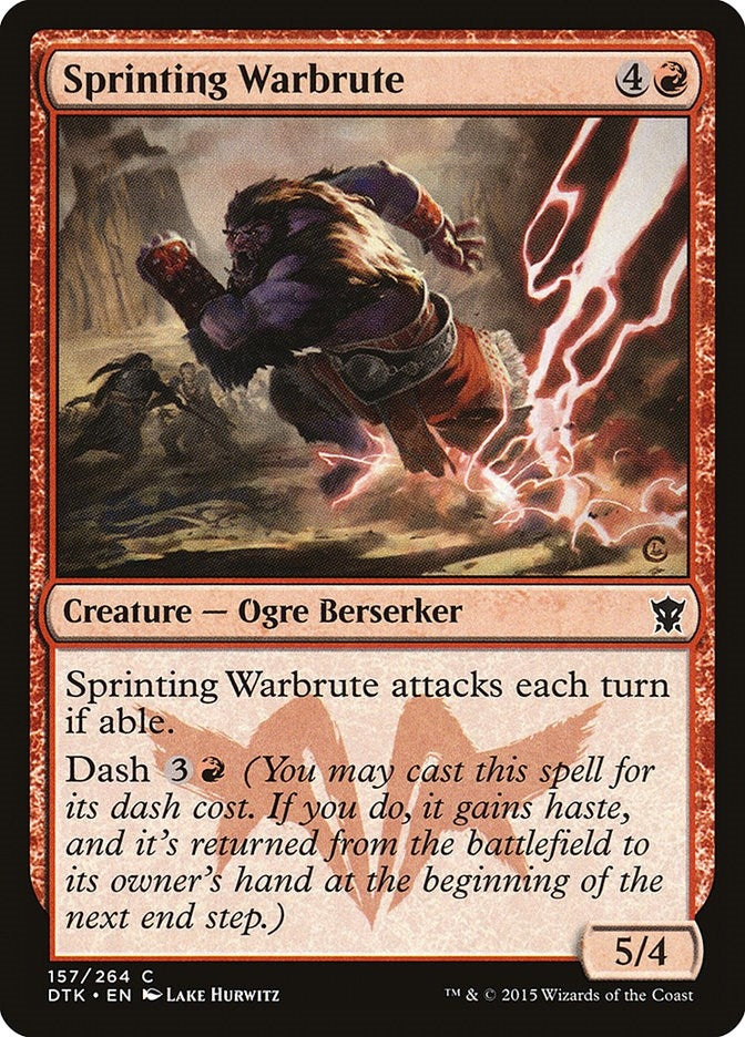 Image for Sprinting Warbrute (157) [Dragons of Tarkir] - Magic: The Gathering