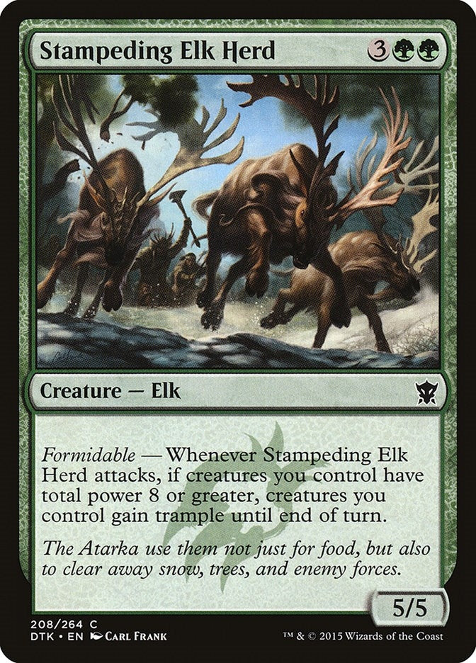 Image for Stampeding Elk Herd (208) [Dragons of Tarkir] - Magic: The Gathering