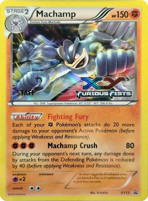 Image for Machamp - XY13 (Prerelease) [Staff] (XY13) [XY Promos] - Pokemon