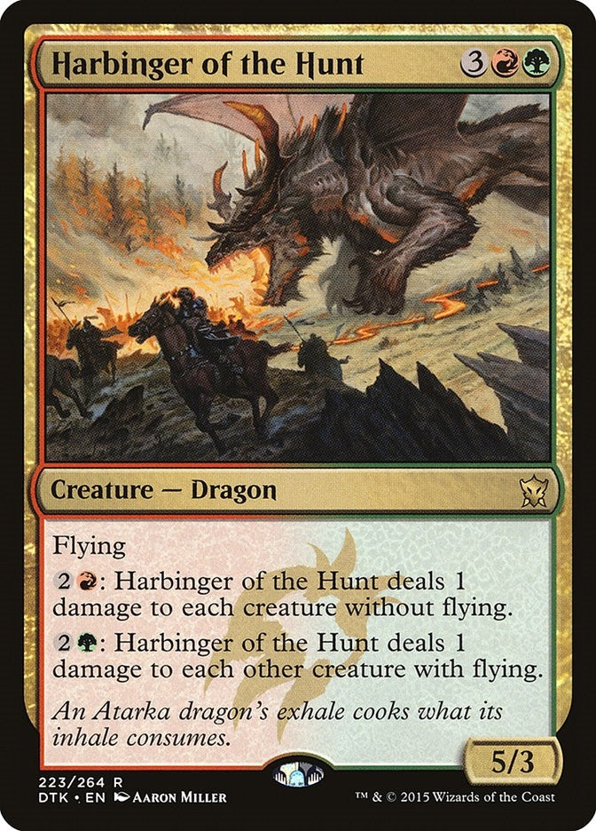 Image for Harbinger of the Hunt (223) [Dragons of Tarkir] - Magic: The Gathering