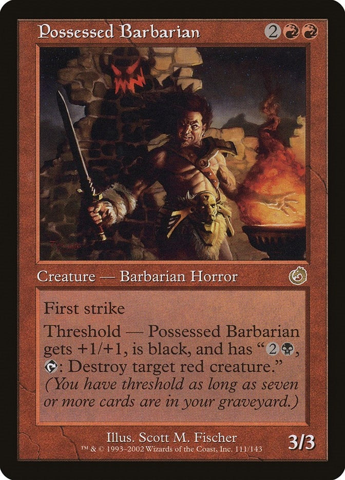 Image for Possessed Barbarian (111) [Torment] - Magic: The Gathering