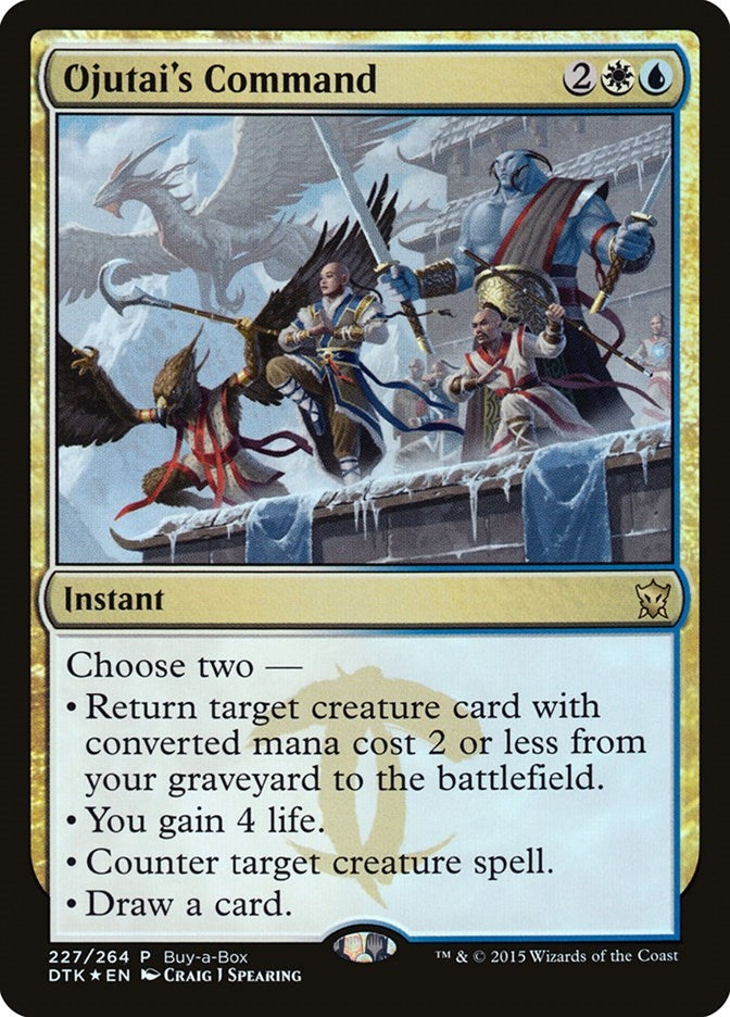 Image for Ojutai's Command (227) [Buy-A-Box Promos] - Magic: The Gathering