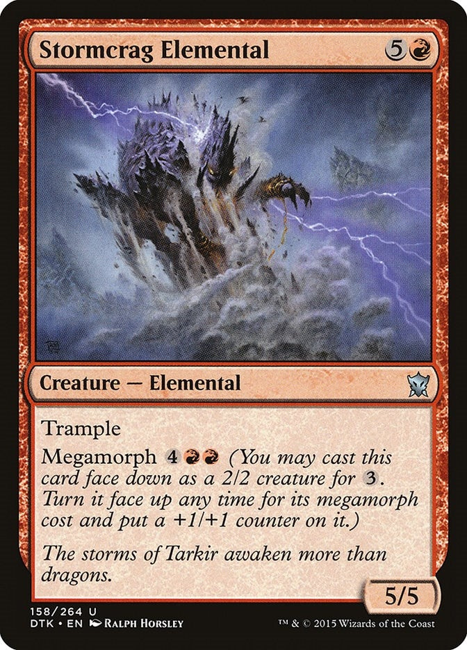 Image for Stormcrag Elemental (158) [Dragons of Tarkir] - Magic: The Gathering