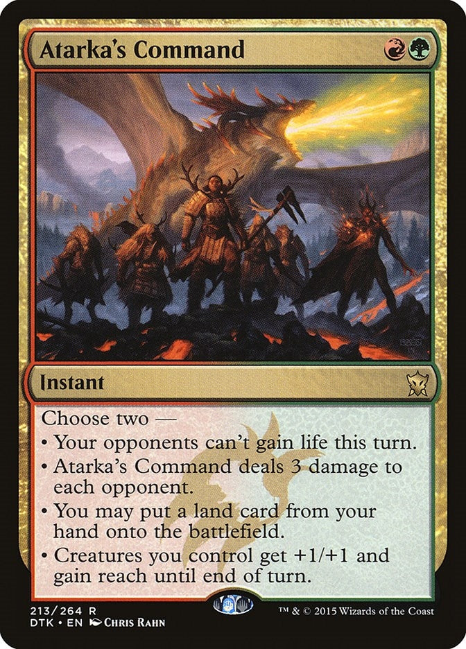 Image for Atarka's Command (213) [Dragons of Tarkir] - Magic: The Gathering