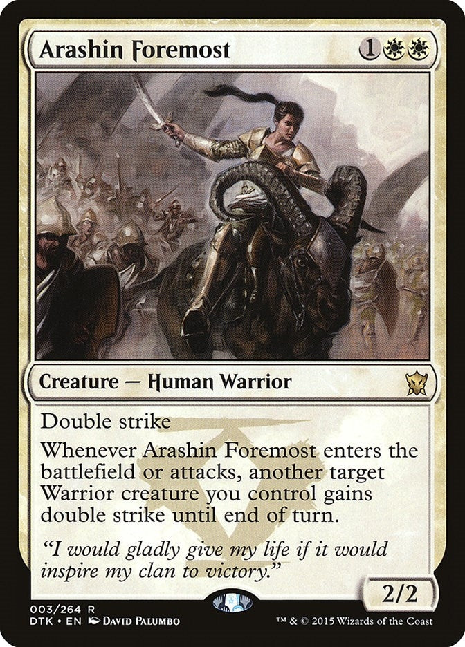 Image for Arashin Foremost (3) [Dragons of Tarkir] - Magic: The Gathering