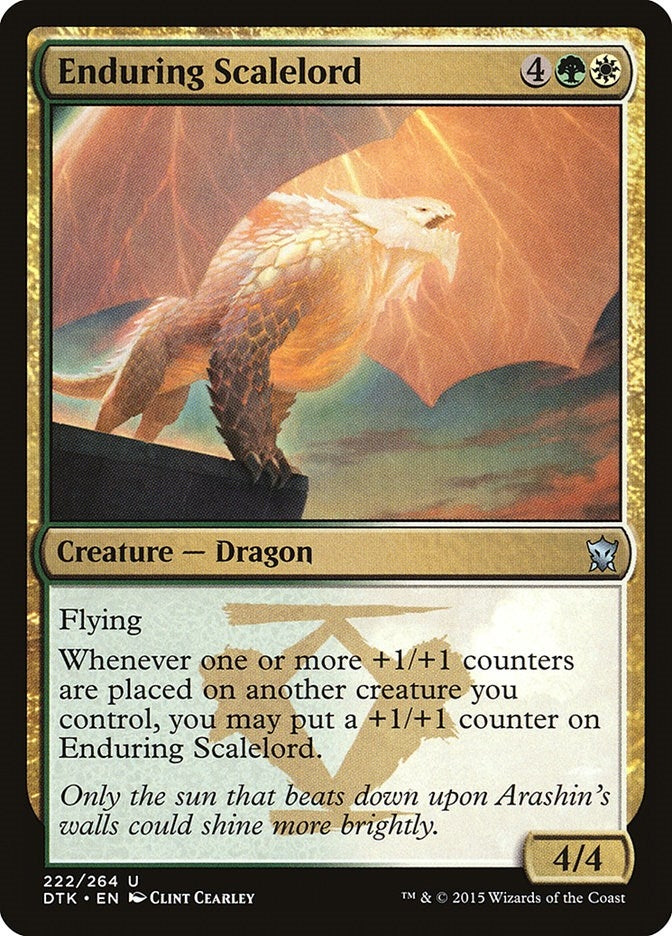 Image for Enduring Scalelord (222) [Dragons of Tarkir] - Magic: The Gathering