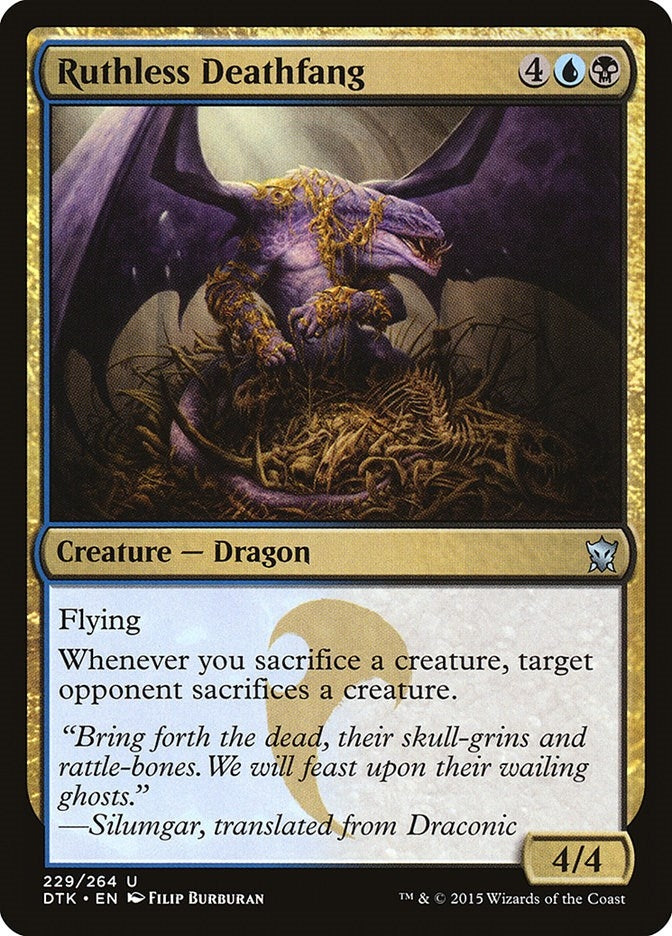 Image for Ruthless Deathfang (229) [Dragons of Tarkir] - Magic: The Gathering