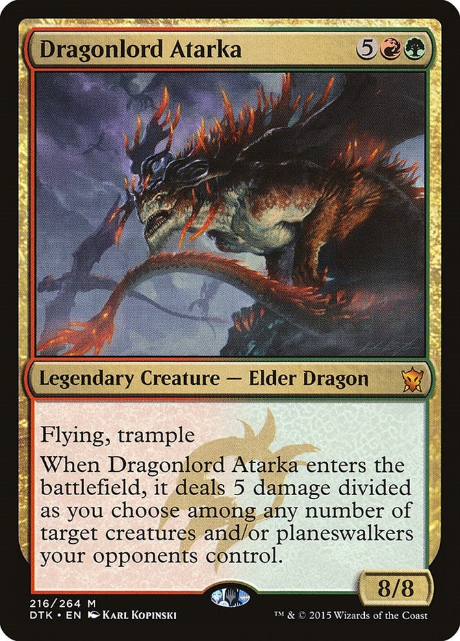 Image for Dragonlord Atarka (216) [Dragons of Tarkir] - Magic: The Gathering