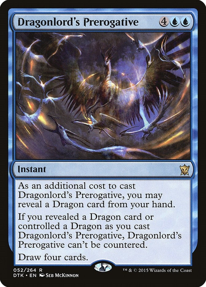 Image for Dragonlord's Prerogative (52) [Dragons of Tarkir] - Magic: The Gathering