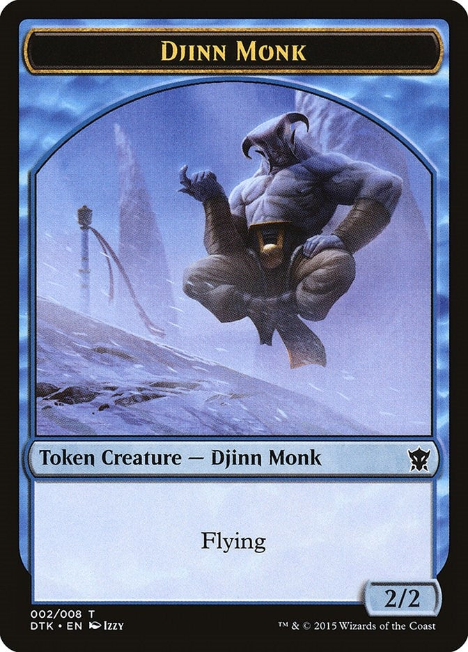 Image for Djinn Monk Token (2) [Dragons of Tarkir] - Magic: The Gathering