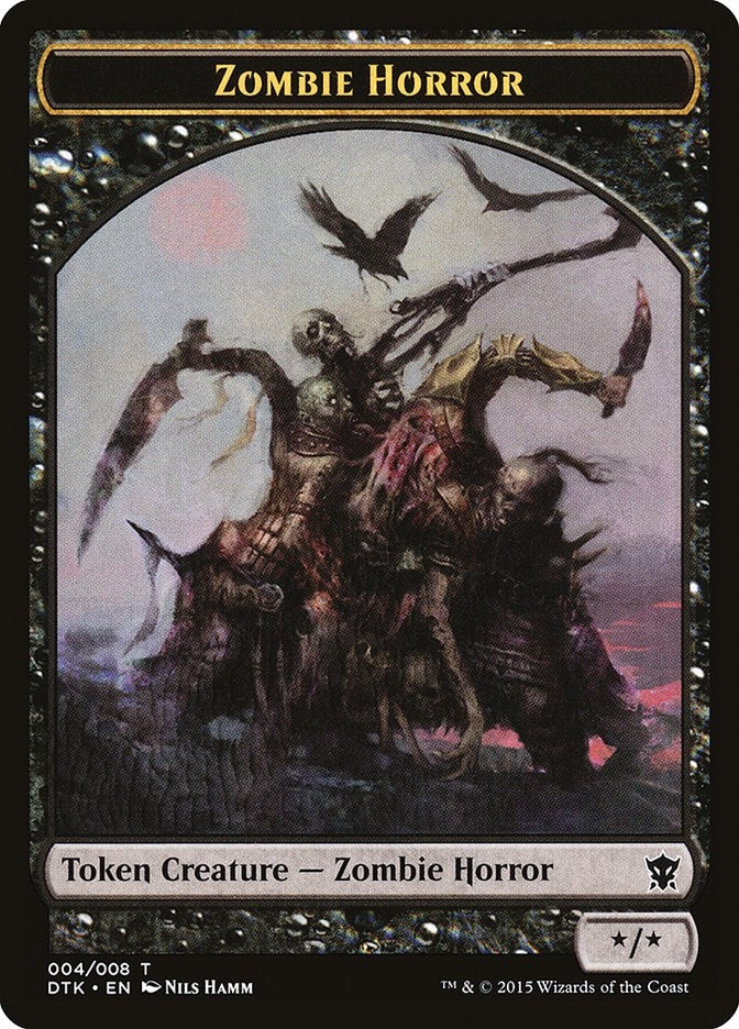 Image for Zombie Horror Token (4) [Dragons of Tarkir] - Magic: The Gathering