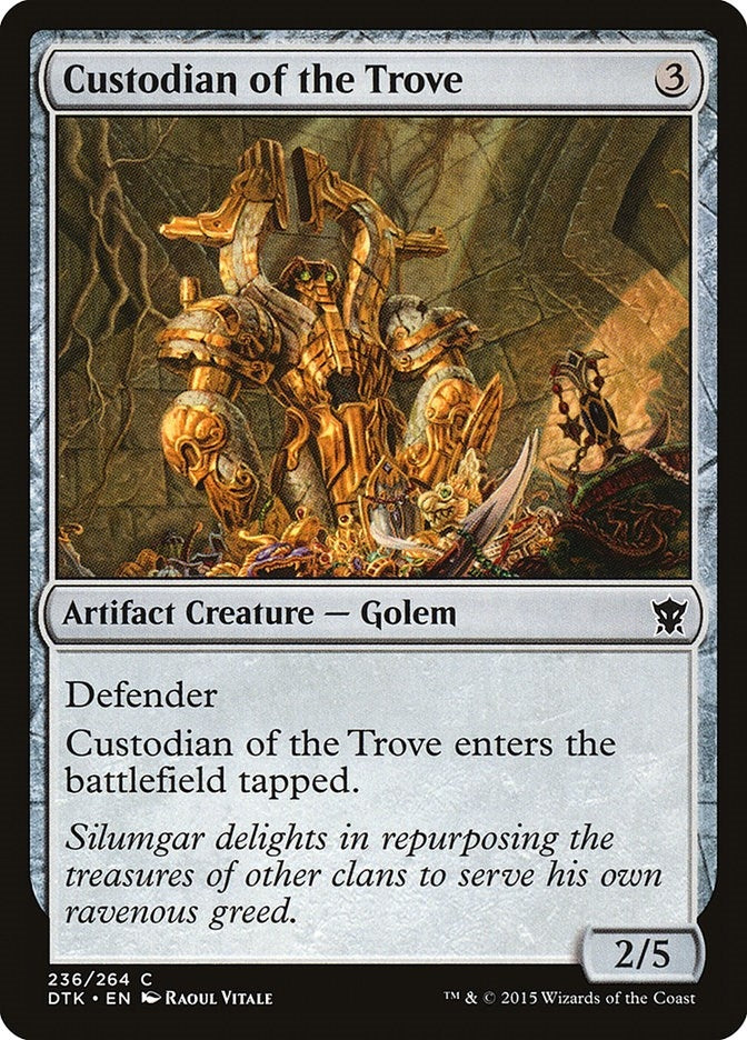 Image for Custodian of the Trove (236) [Dragons of Tarkir] - Magic: The Gathering