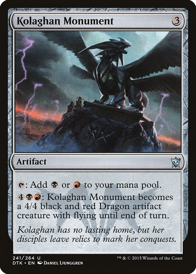 Image for Kolaghan Monument (241) [Dragons of Tarkir] - Magic: The Gathering