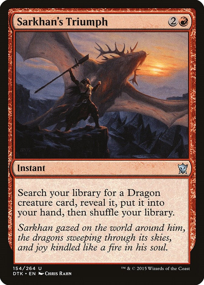 Image for Sarkhan's Triumph (154) [Dragons of Tarkir] - Magic: The Gathering