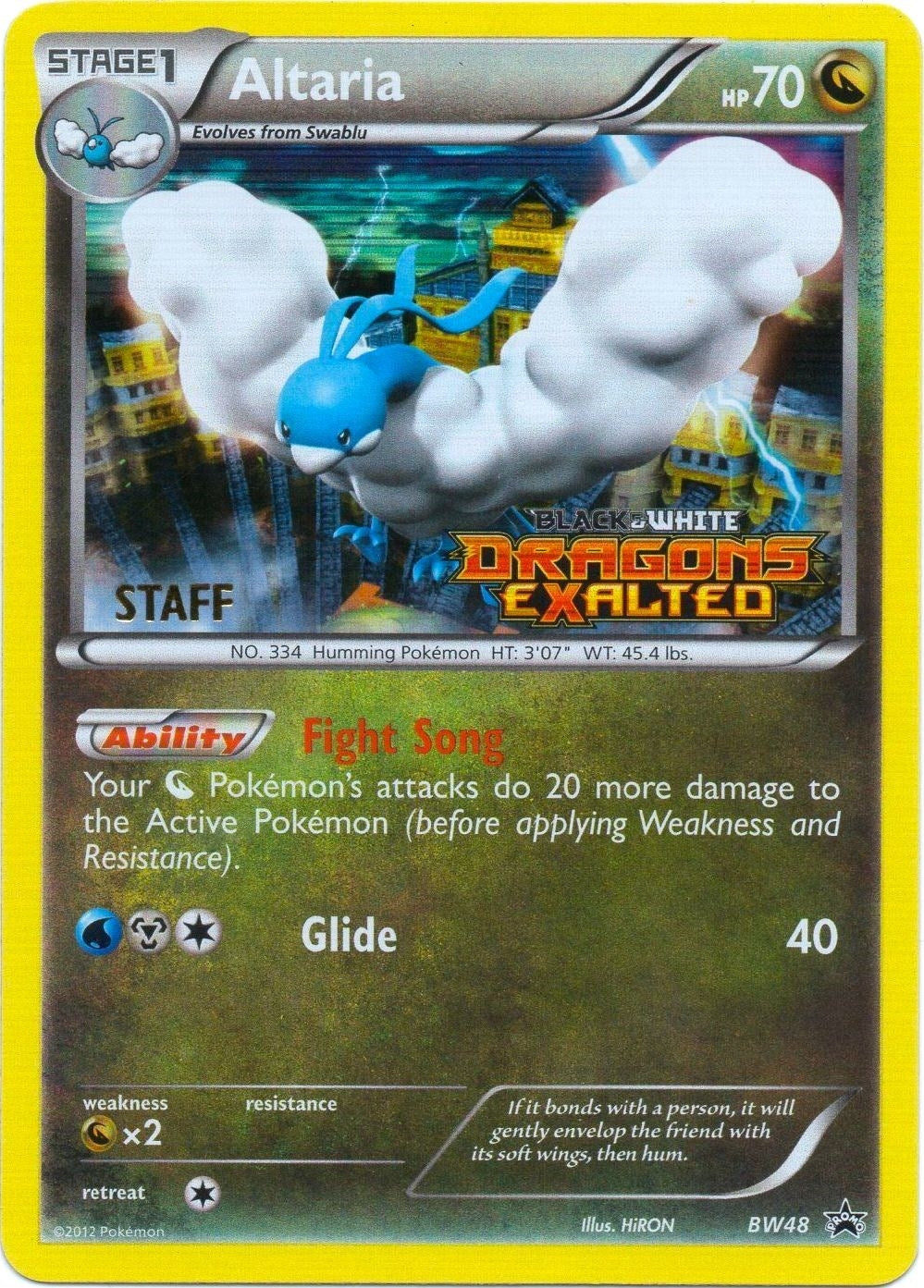 Image for Altaria - BW48 (Prerelease) [Staff] (BW48) [Black and White Promos] - Pokemon
