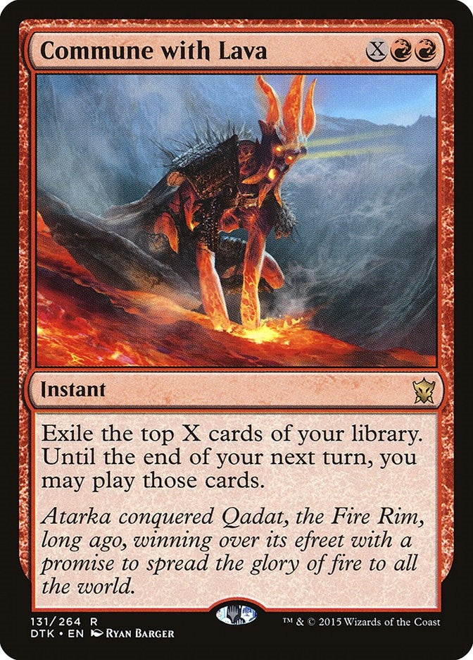 Image for Commune with Lava (131) [Dragons of Tarkir] - Magic: The Gathering
