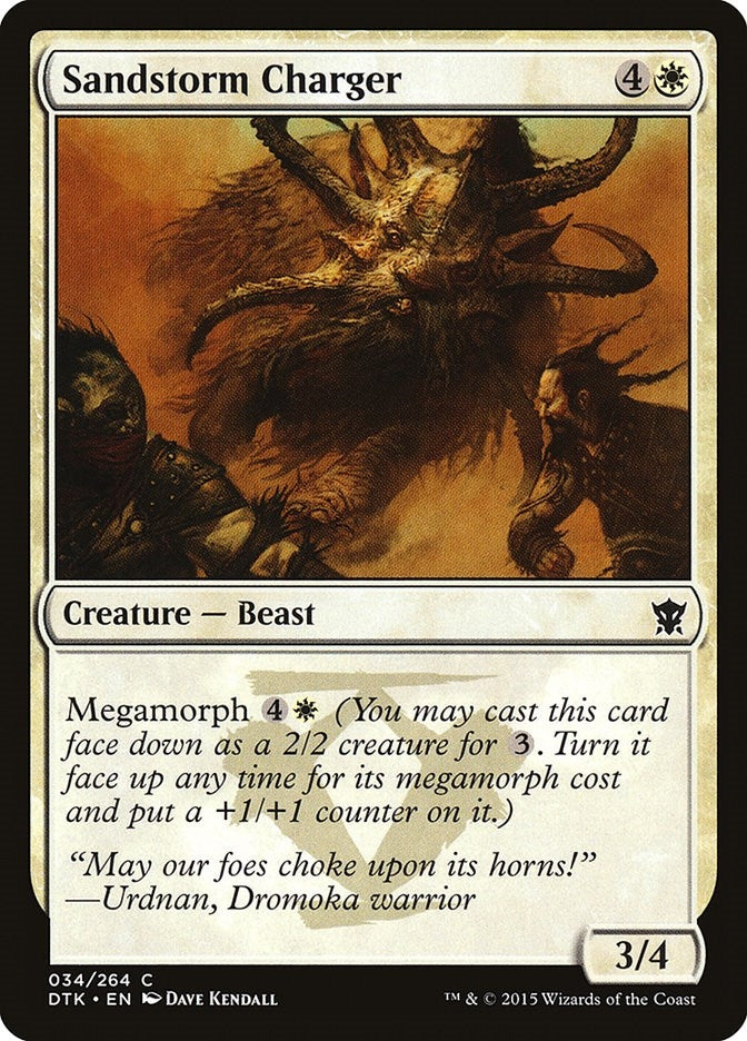 Image for Sandstorm Charger (34) [Dragons of Tarkir] - Magic: The Gathering