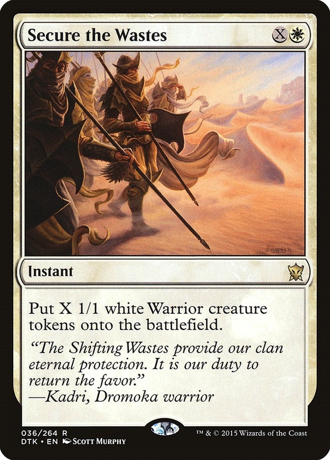 Image for Secure the Wastes (36) [Dragons of Tarkir] - Magic: The Gathering