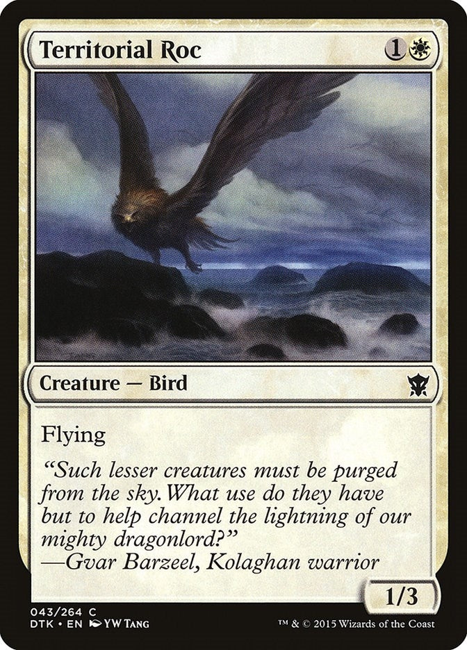 Image for Territorial Roc (43) [Dragons of Tarkir] - Magic: The Gathering