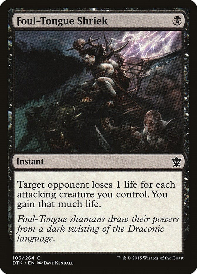 Image for Foul-Tongue Shriek (103) [Dragons of Tarkir] - Magic: The Gathering
