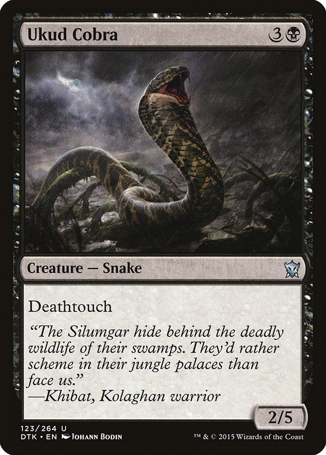 Image for Ukud Cobra (123) [Dragons of Tarkir] - Magic: The Gathering