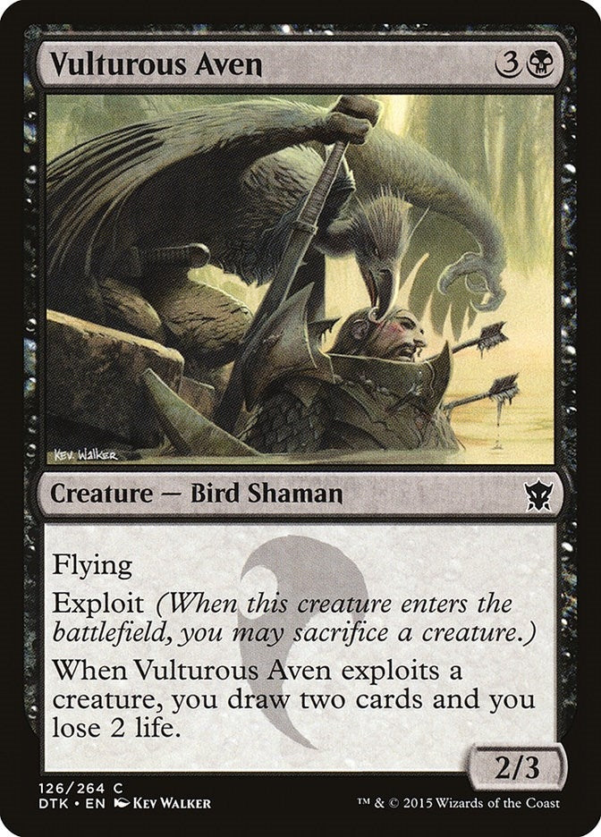 Image for Vulturous Aven (126) [Dragons of Tarkir] - Magic: The Gathering