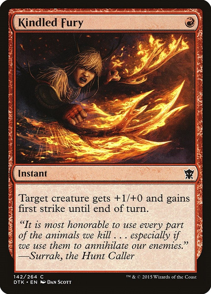 Image for Kindled Fury (142) [Dragons of Tarkir] - Magic: The Gathering