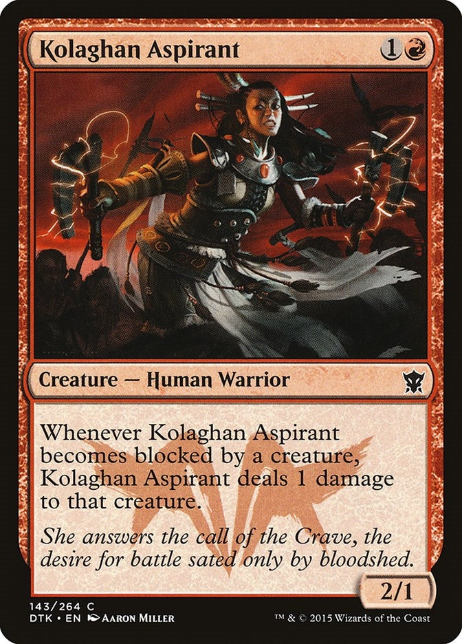 Image for Kolaghan Aspirant (143) [Dragons of Tarkir] - Magic: The Gathering