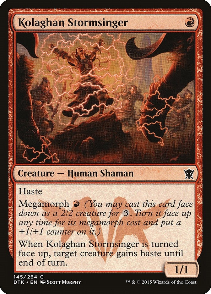 Image for Kolaghan Stormsinger (145) [Dragons of Tarkir] - Magic: The Gathering