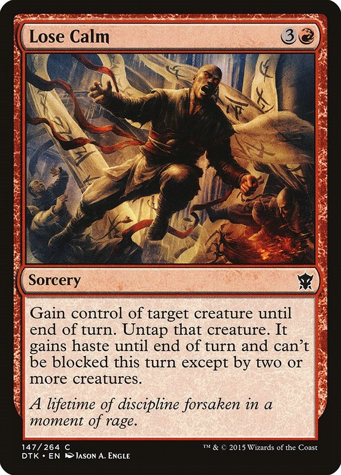 Image for Lose Calm (147) [Dragons of Tarkir] - Magic: The Gathering